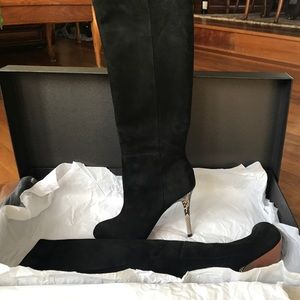 Alexandre Birman black suede boots